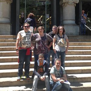 En la puerta del Mercado de Valencia