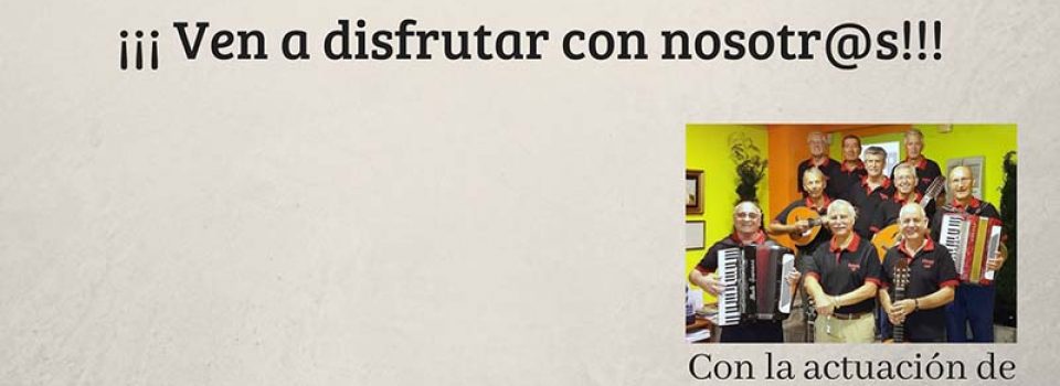 13ª Verbena – Viernes 20 de Julio de 2018. ¡Ven a disfrutar con nosotros!
